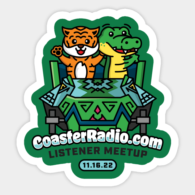 2022 CoasterRadio.com Listener Meetup! Sticker by CoasterRadio.com Podcast